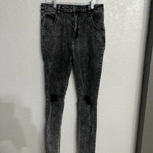 Women's by Egreis Mom Jeans Ripped Knees Size L